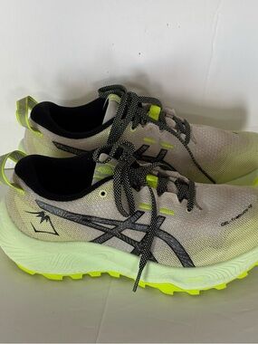Oasics, Gel-Trabuco 12 Women's Neon Yellow Gray Black Running Sneakers
